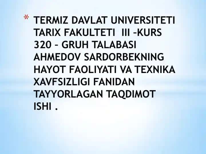 ZAXARLANISH VA UNING TURLARI