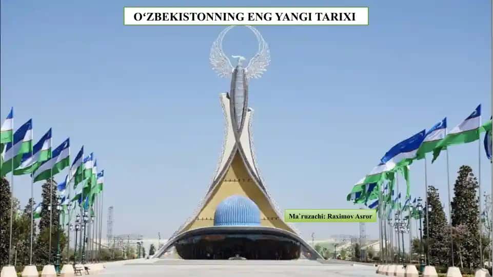 OʻZBEKISTONNING ENG YANGI TARIXI