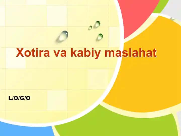 Xotira va kabiy maslahat