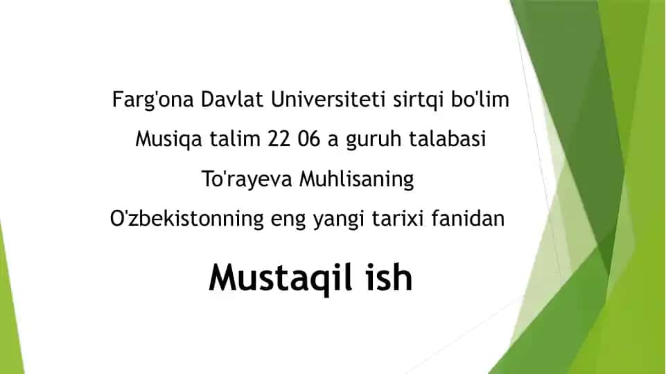 O`zbekistonda Ijtimoiy Sohada Amalga Oshirilayotgan O`zgarishlar