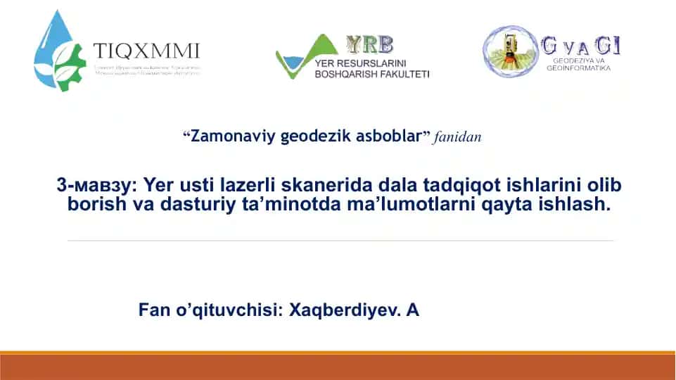 Yer usti lazerli skaner