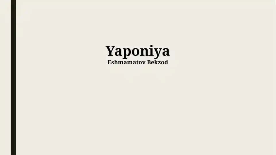 Yaponiya