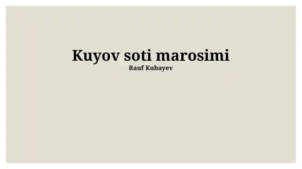 Kelinni sotish marosimi