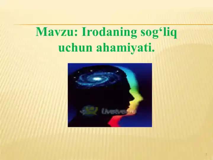 Irodaning sog‘liq uchun ahamiyati