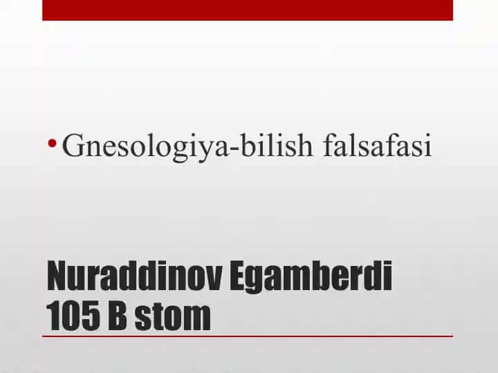 Gnesologiya-bilishfalsafasi