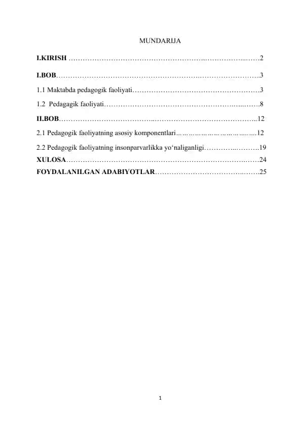 Pedagogik kengash faoliyati