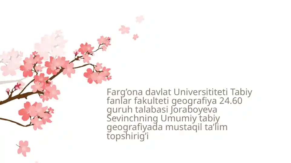Umumiy tabiy geografiya