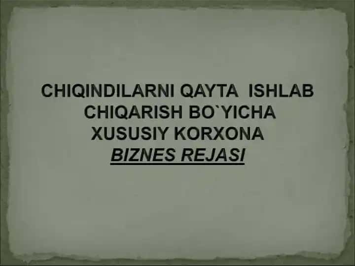 Biznes rejasi