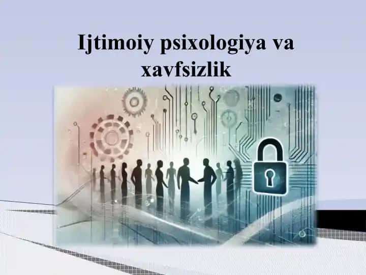 Ijtimoiy psixologiya va xavfsizlik