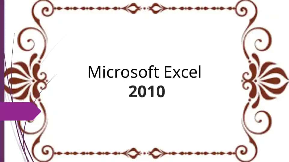 Microsoft Excel 2010