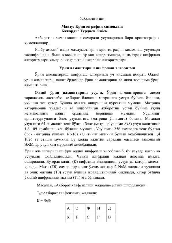 Криптографик ҳимоялаш
