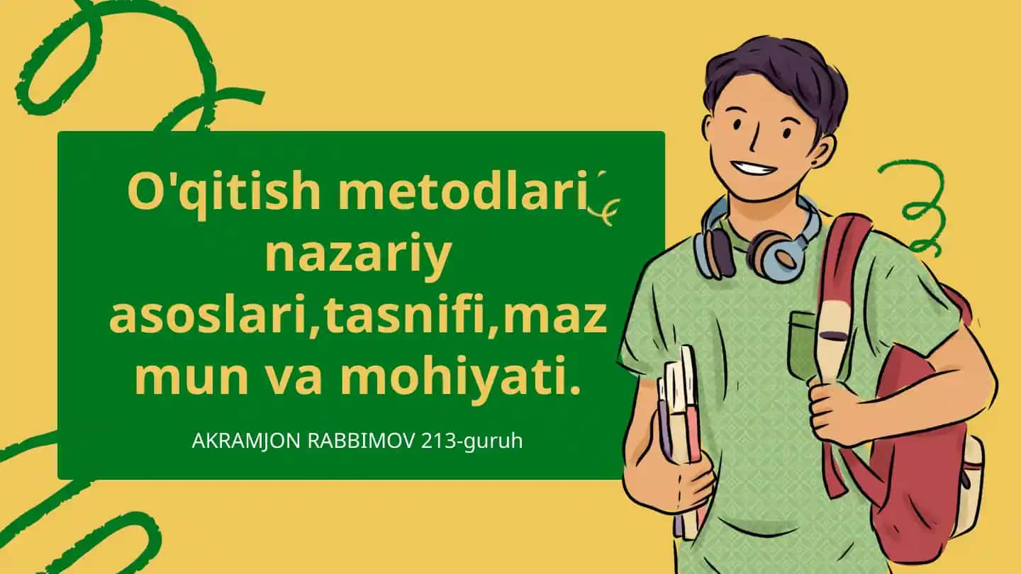 O'qitish metodlari