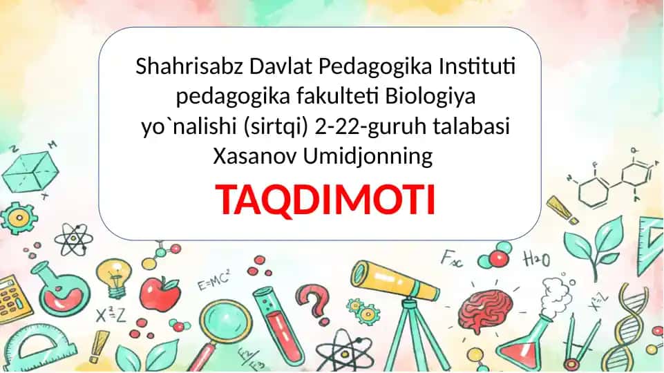 Excel davlat dasturi