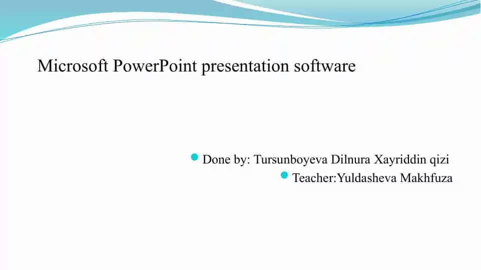 Microsoft PowerPoint