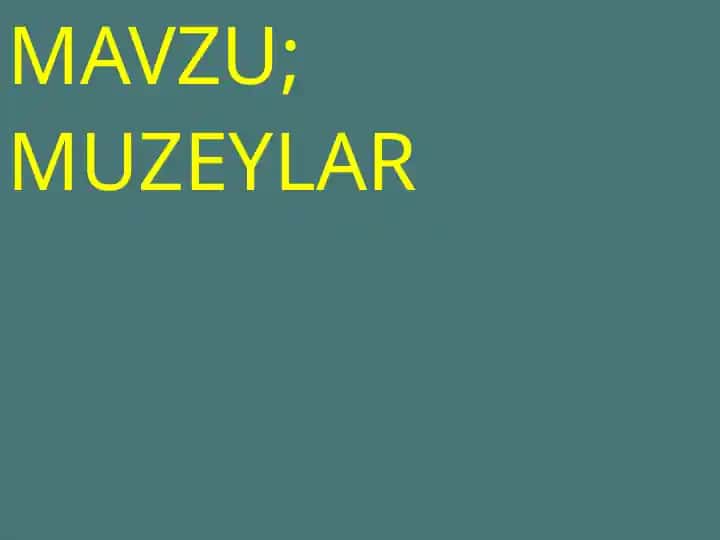 Muzeylar