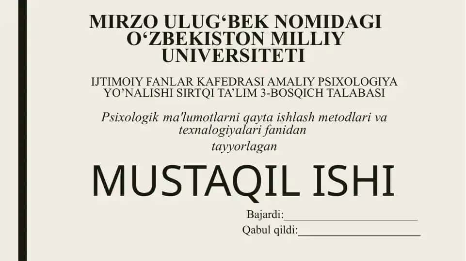 O'rtacha arifmetik qiymat va uning xossalari. Standart og'ish va uning ahamiyati