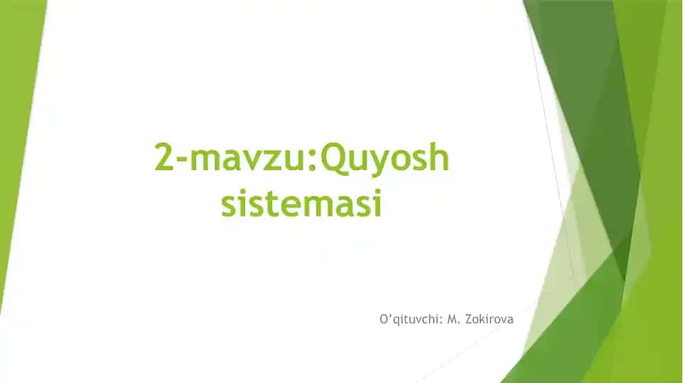 Quyosh sistemasi