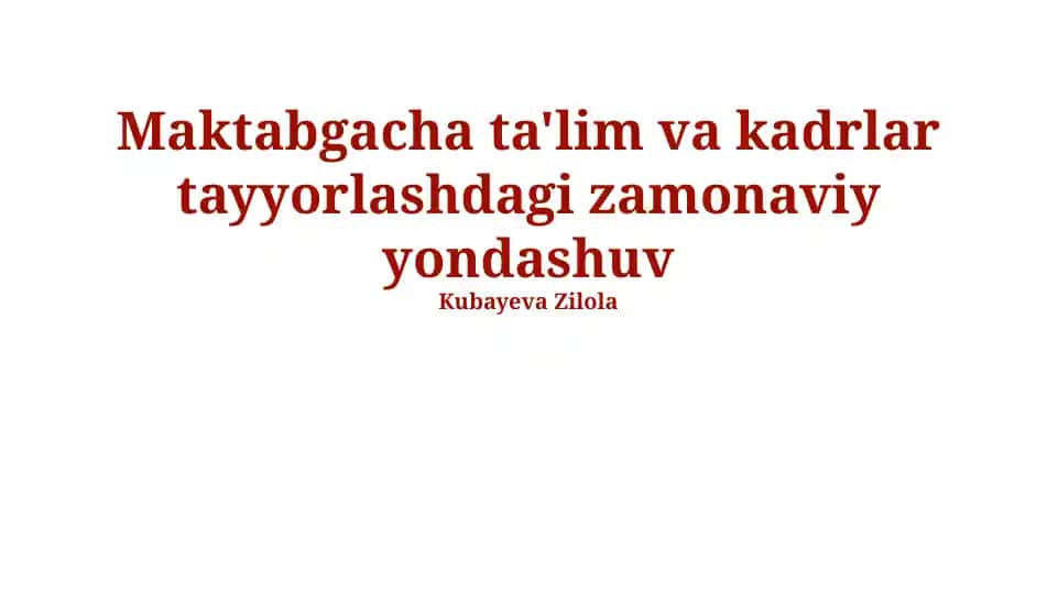 Innovatsion Pedagogik Texnologiyalar