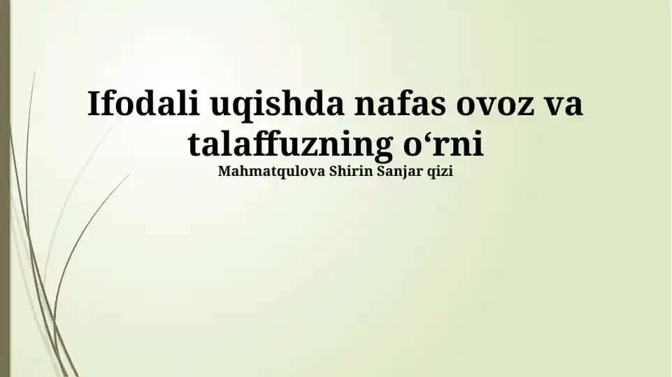 Nafasning roli