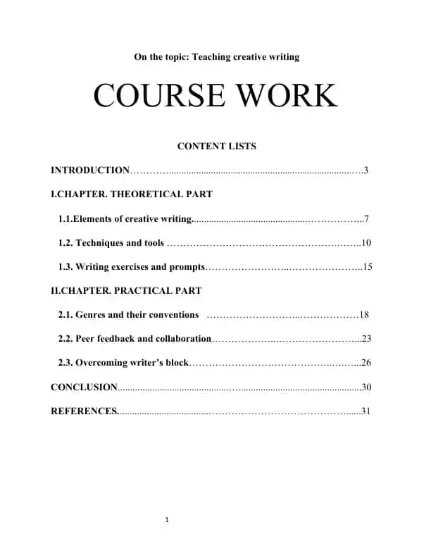 Teaching creative writing