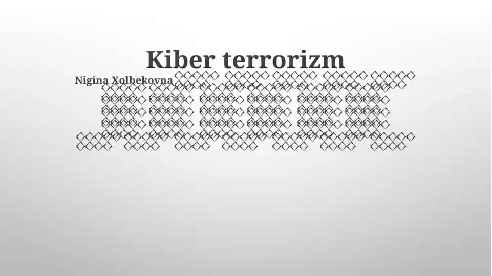 Kiber terrorizm
