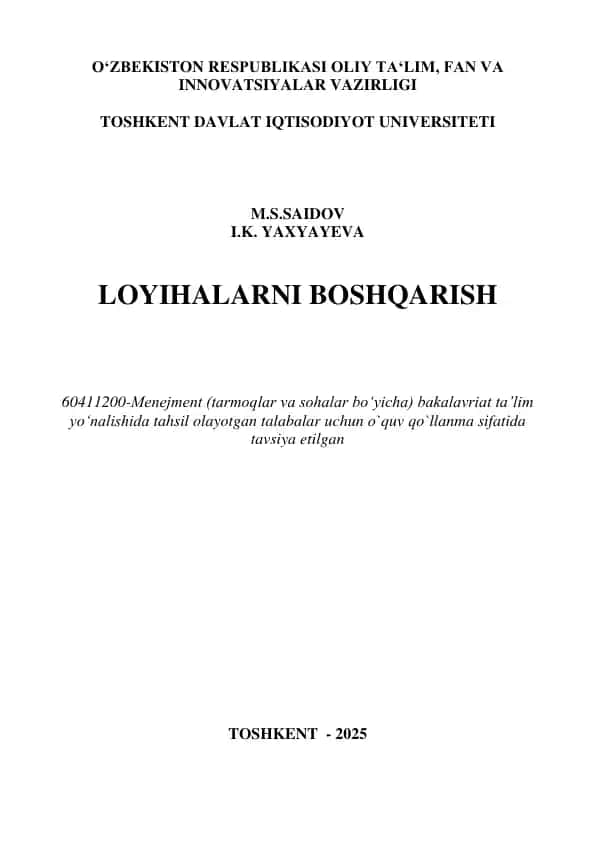 Loyihalarni boshqarish