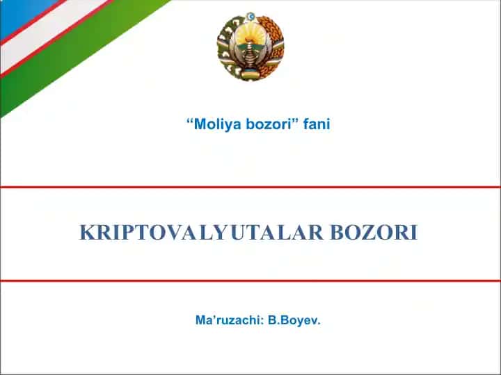 Kriptovalyutalar bozori