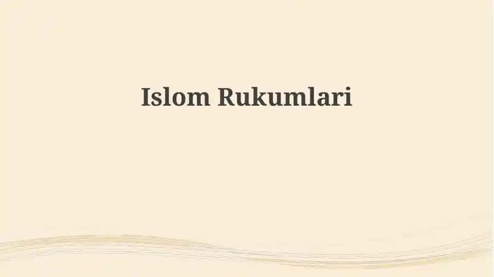 Islom Arkonlari