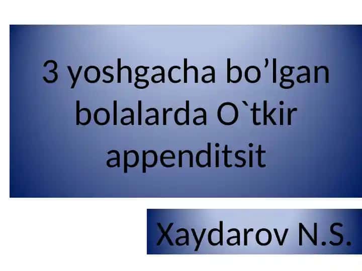 Apenditsit