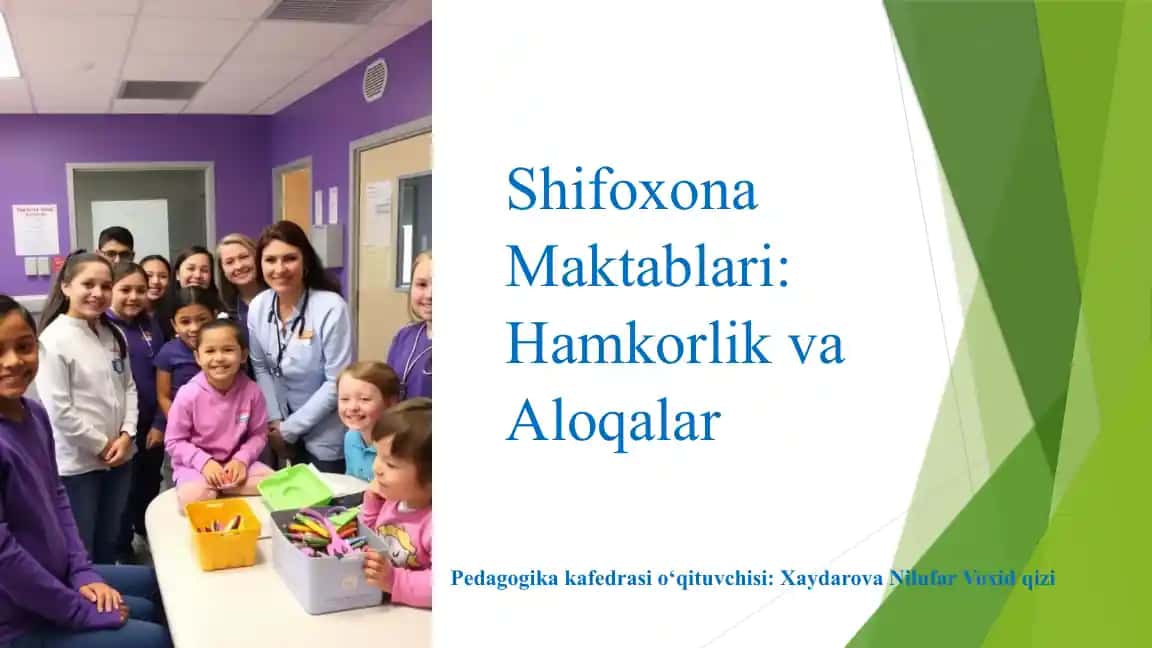 Shifoxona Maktablari: Hamkorlik va Aloqalar
