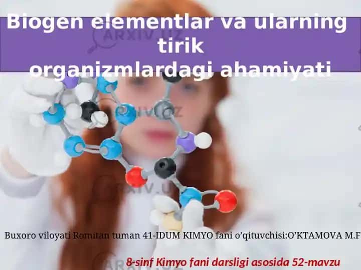 Biogen elementlar