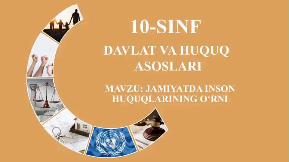 Jamiyatda Inson Huquqlarining O'rni