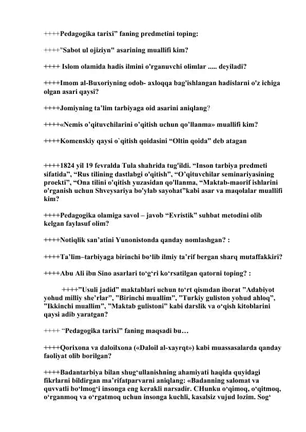 Pedagogika tarixi