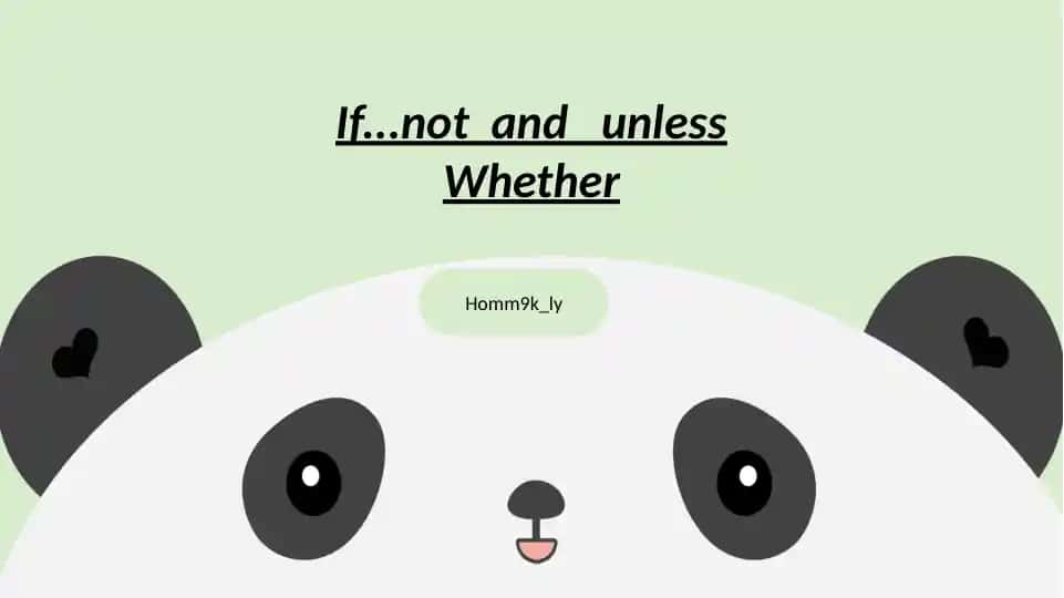 Conditional Sentences Explained