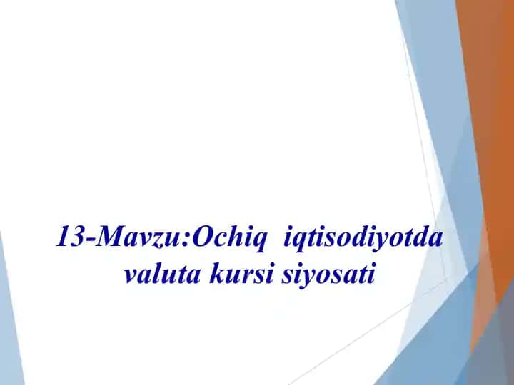 Valyuta munosabatlari siyosati