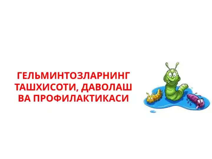 Гельминтозларнинг ташхисоти, даволаш ва profilaktikasi
