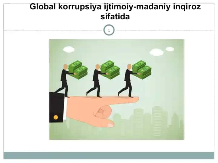 Global korrupsiya ijtimoiy-madaniy inqiroz sifatida