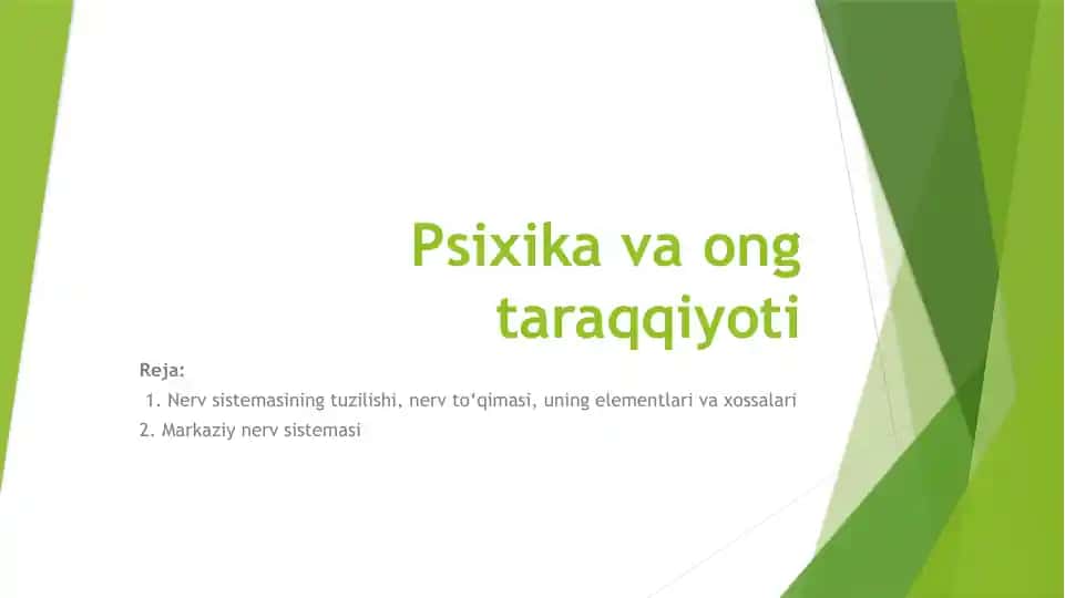 Psixikavaong taraqqiyoti