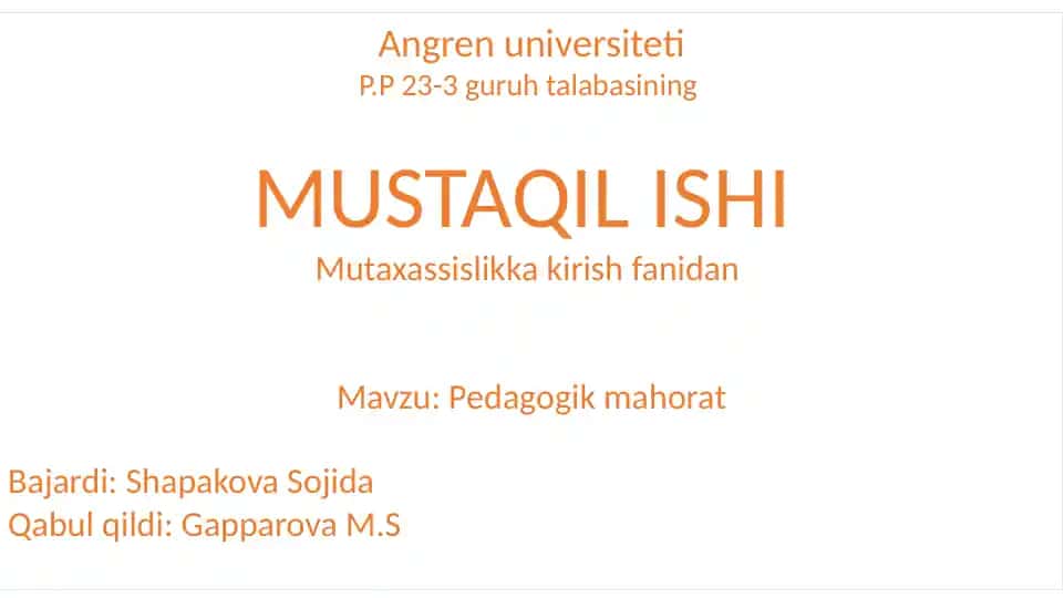 Angren universiteti