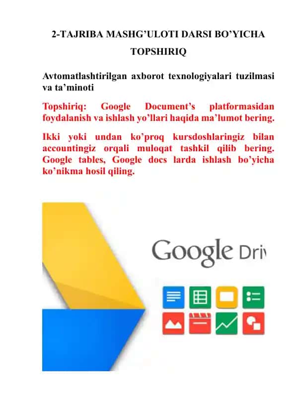 Avtomatlashtirilgan axborot texnologiyalari