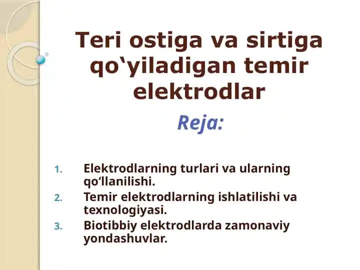 Temir elektrodlar