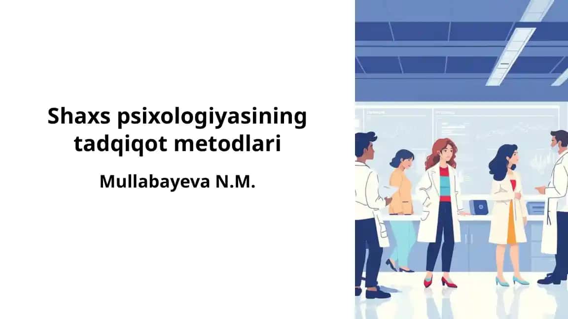 Psixologiyada tadqiqot metodlari