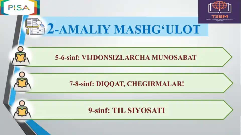 Amaliy mashg'ulot