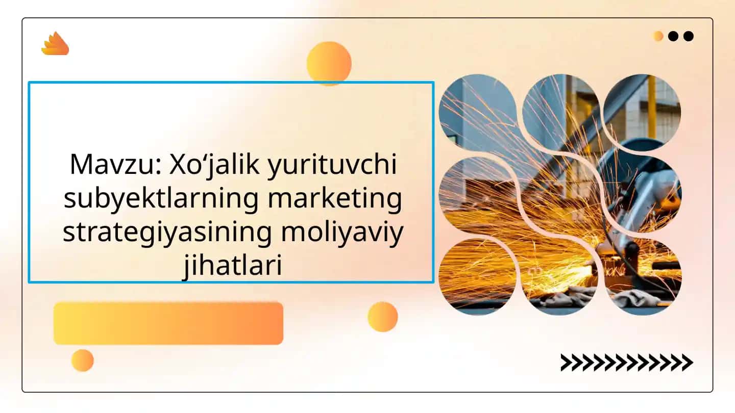 Marketing Strategiyasi Moliyaviy Jihatlari