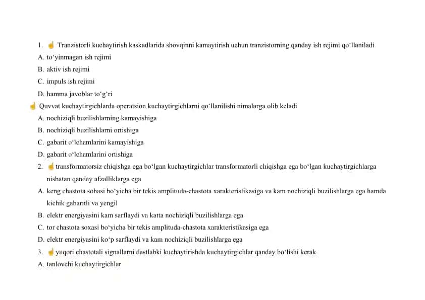 Elektronika qo‘llanmalariga maslahat