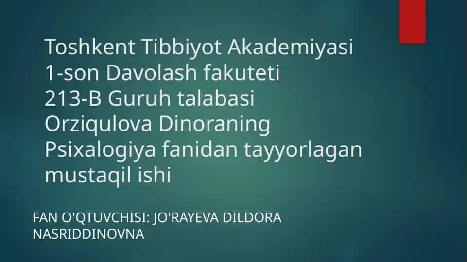 Psixologiya maktablari to'g'risida tushuncha