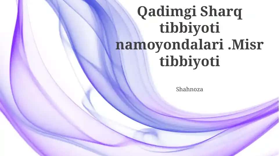 Qadimgi Misr Tibbiyoti