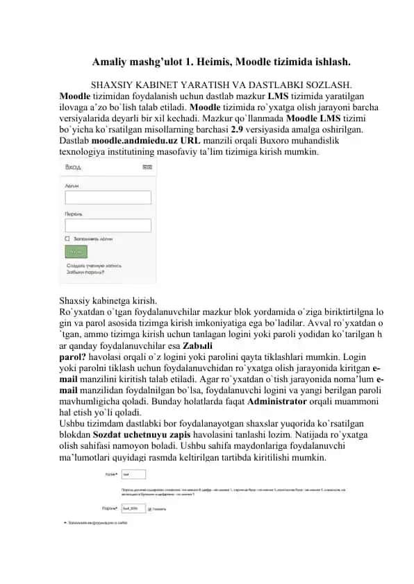 Moodle LMS tizimi