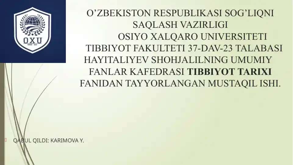 Al-Roziy (Abū Bakr Muhammad ibn Zakariyyā ar-Roziy)