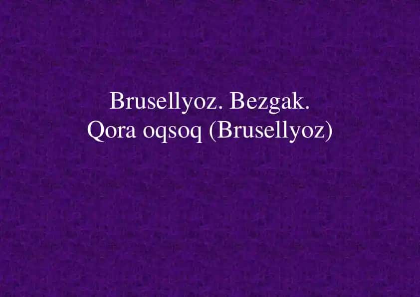 Brusellyoz kasalligi